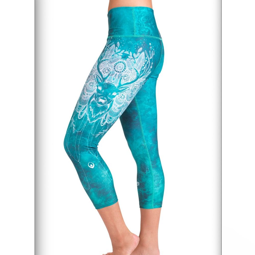 *SOLD* Inner Fire | Deer Love Capris - Picture 1 of 7